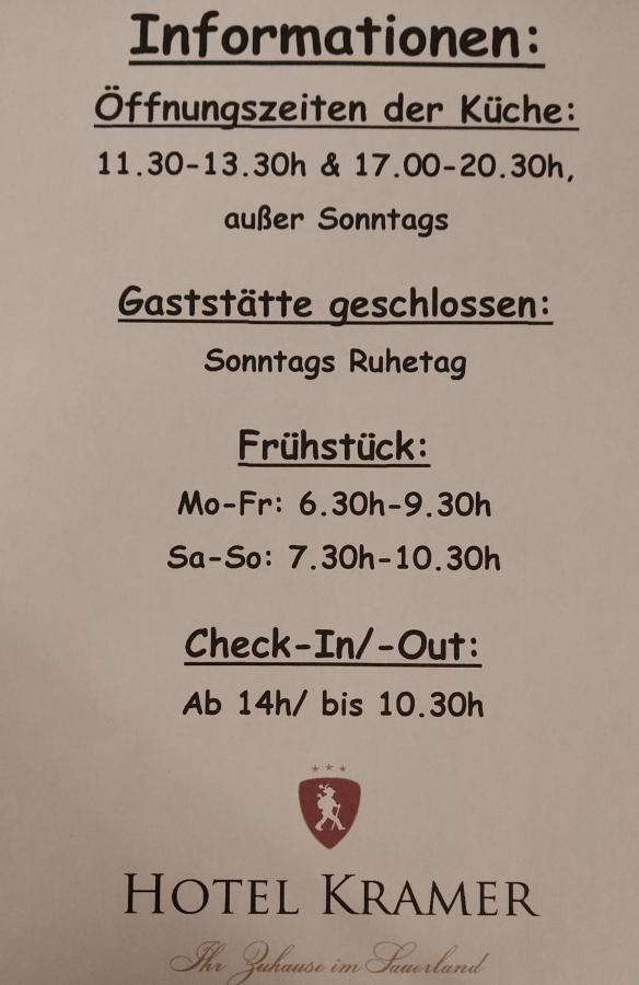 Hotel Kramer Lennestadt Exteriör bild